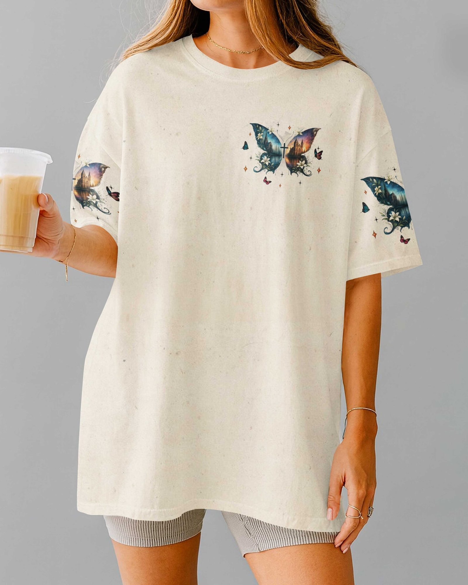 Blessed By God Loved By Jesus Led By The Spirit T-Shirt - Image 6