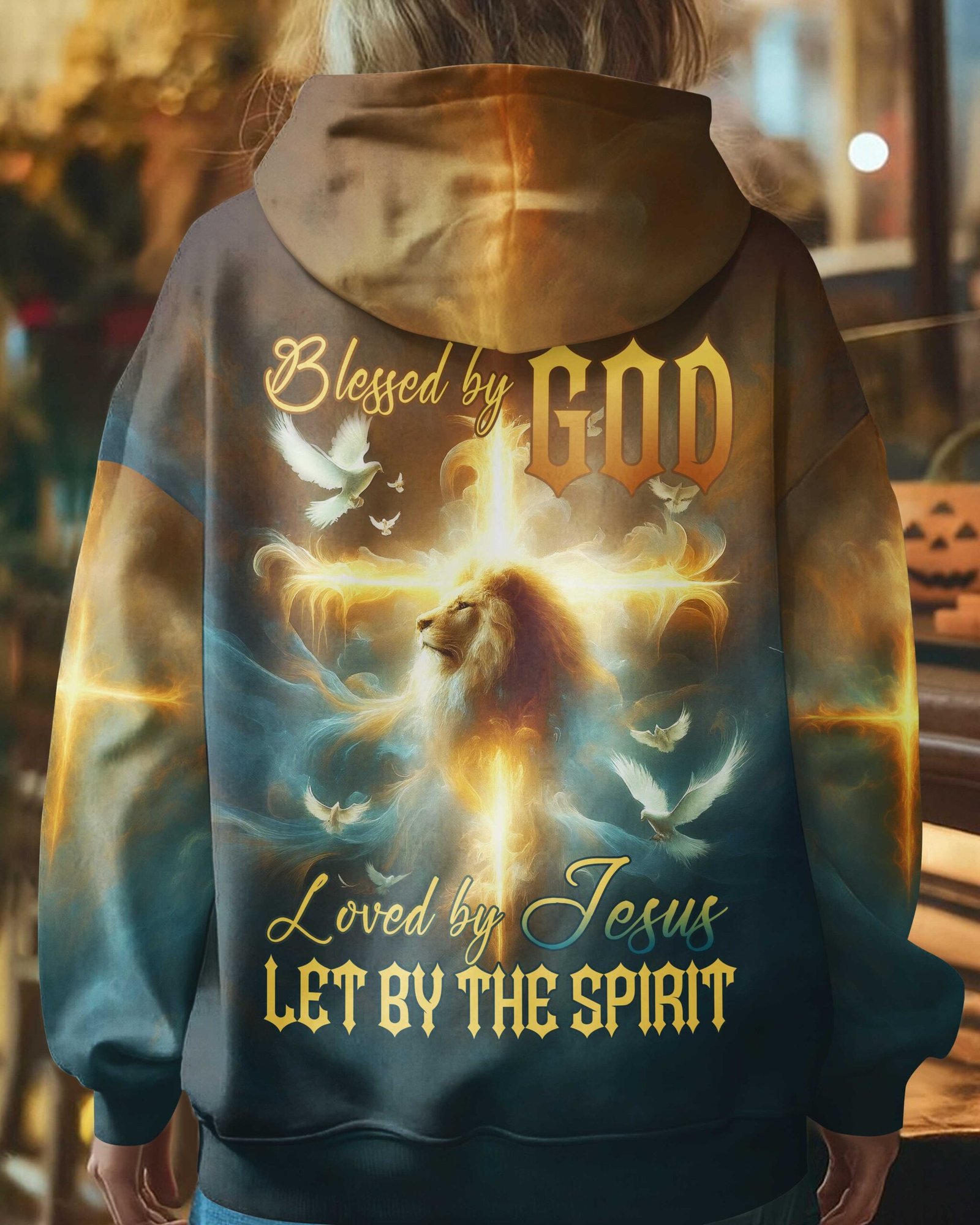 Blessed By God Loved By Jesus Let By The Spirit T-Shirt - Image 13