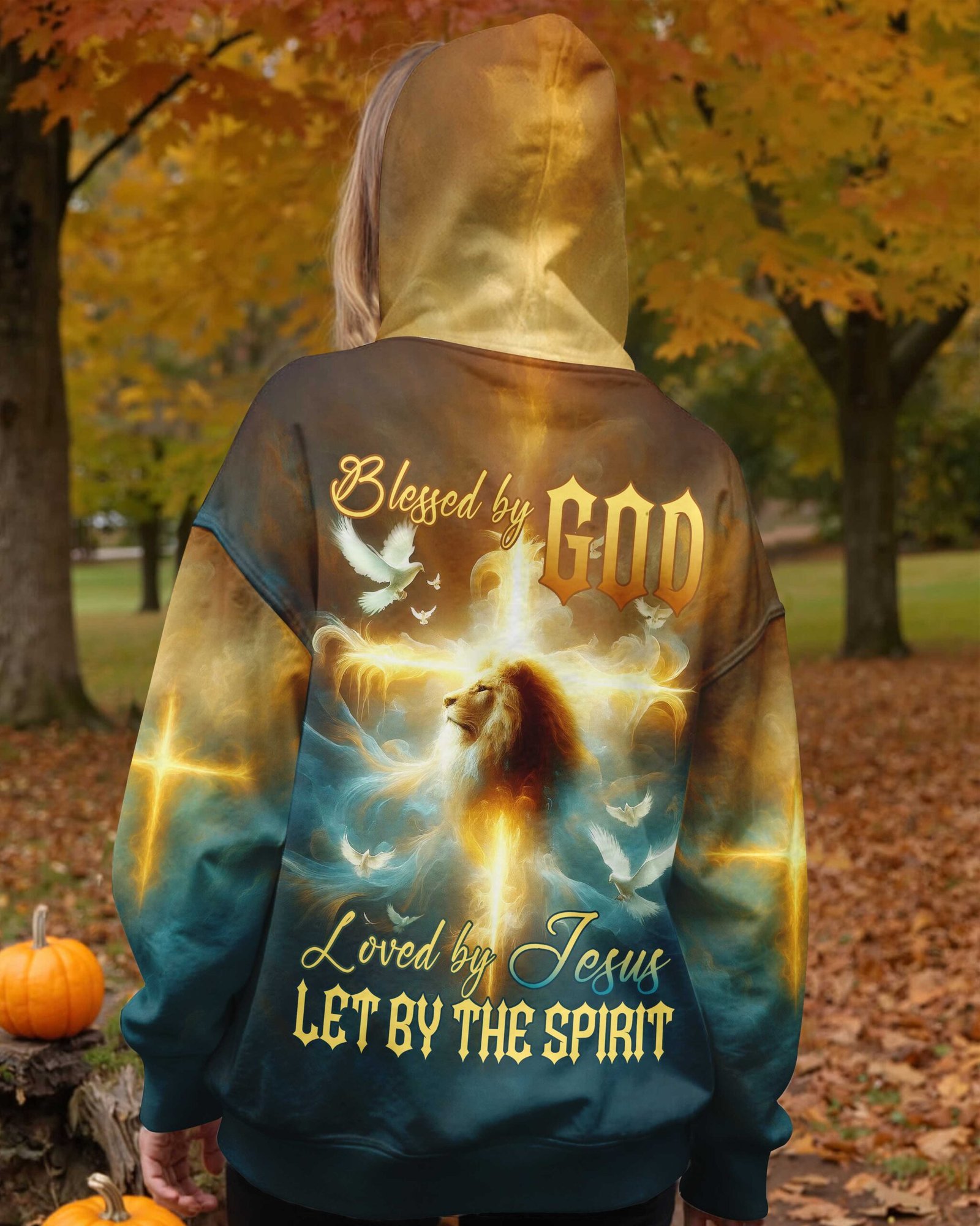 Blessed By God Loved By Jesus Let By The Spirit T-Shirt - Image 5
