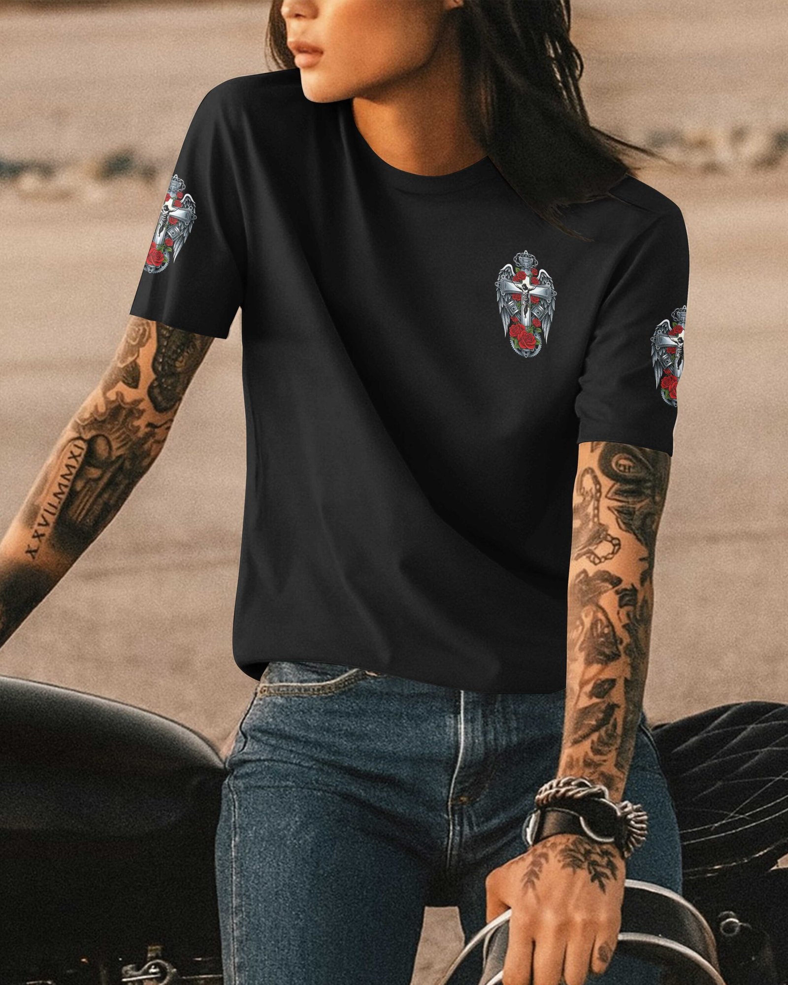 Christ Rides With Me T-Shirt - Image 8