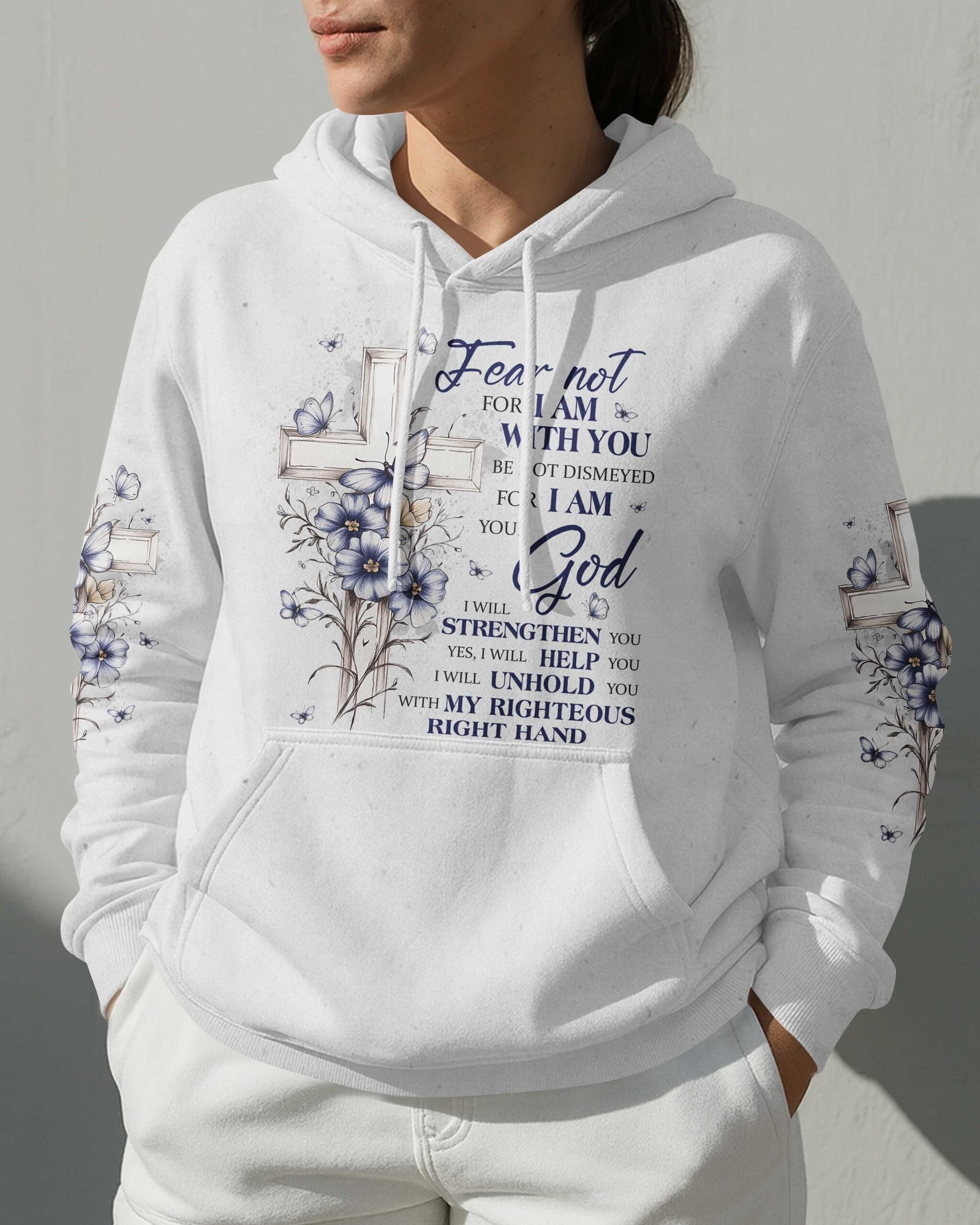 Fear Not For I Am With You Be Not Dismayed For I Am Your God T-Shirt - Image 6