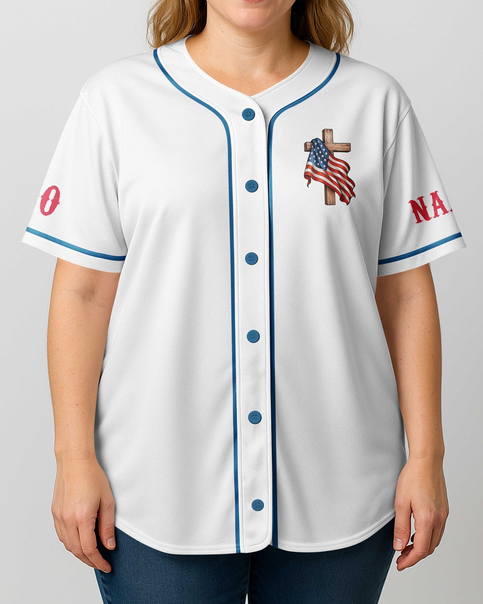 Saved By That Amazing Grace All Over Print Jersey - Image 2