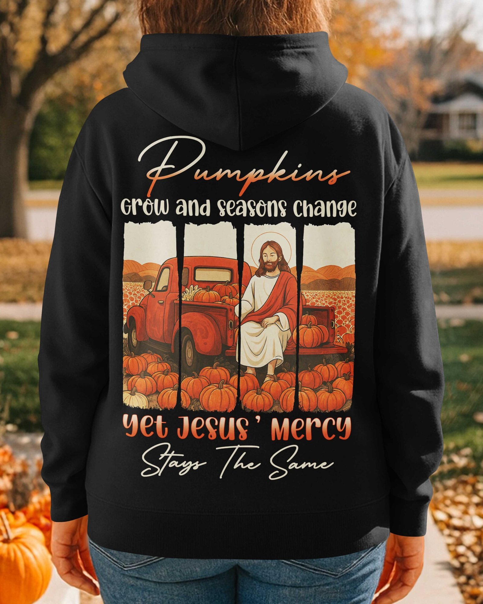 Pumpkins Grow Hoodie - Image 2