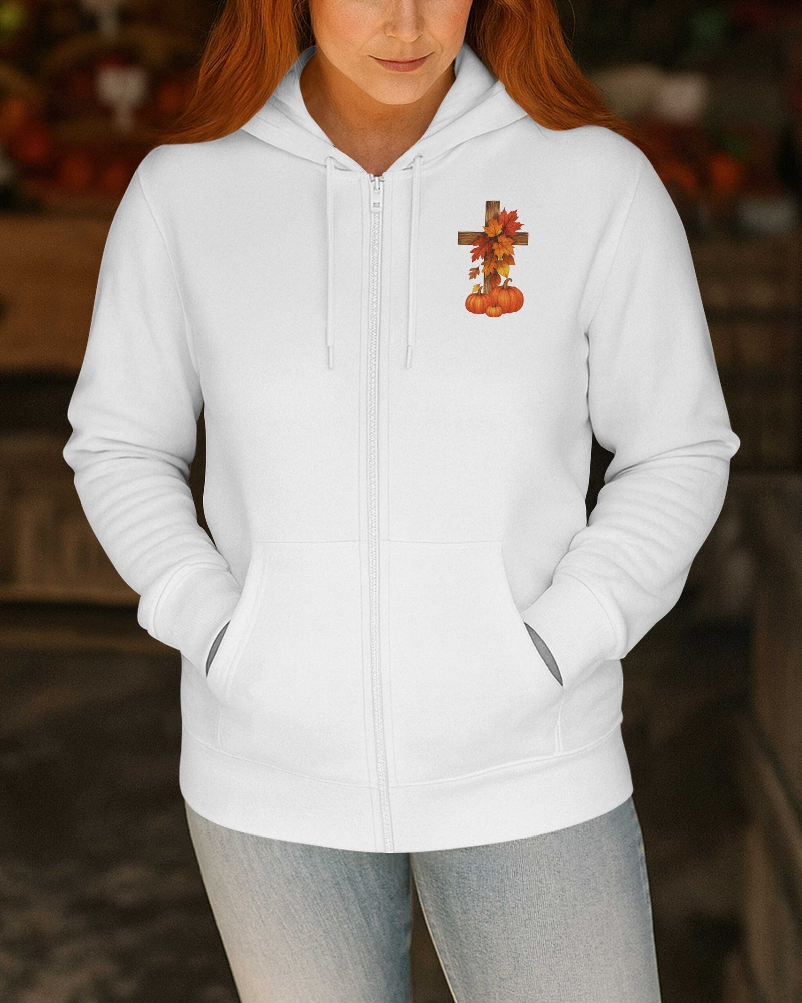 Pumpkins Grow Zip Hoodie - Image 5