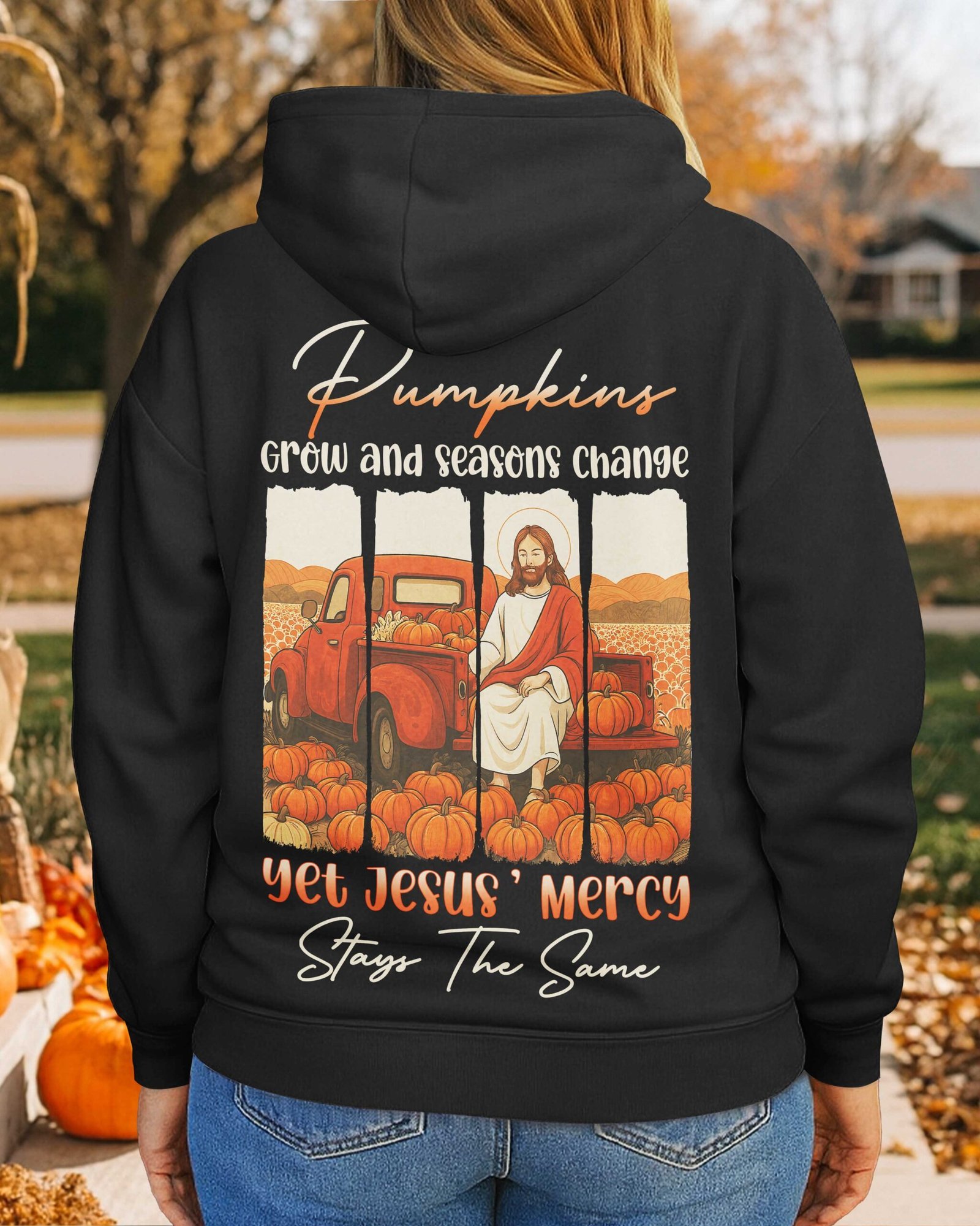 Pumpkins Grow Zip Hoodie - Image 4